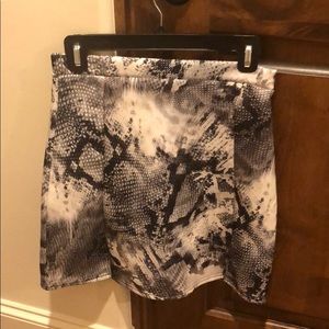 Misguided Snakeskin Skirt